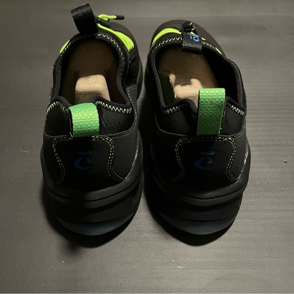 NEW Clove Shoes Men's Sneakers Work Black with Green Nursing Size 10 - Picture 4 of 6